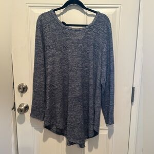 Torrid Super Soft Plush Lace Up Back Tunic Sweatshirt